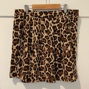 Leopard print skirt